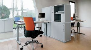 Space comp. 04, Mobiliario de oficina con cierre de persiana enrollable