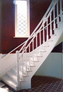 Escaleras blancas, Escaleras en estilo clsico, para uso residencial y hoteles