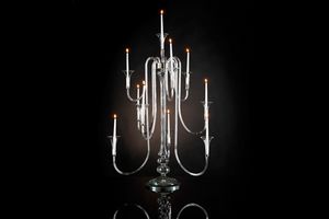 Octopus x 10 Candelabro, Candelabro de pyrex elegante