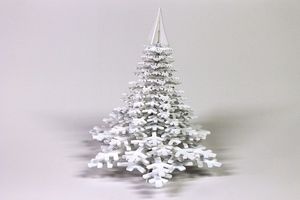 FIOCCO DI NEVE, La decoracin de Navidad, rbol hecha de plexigls, fcil de montar