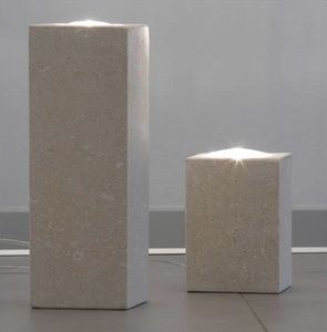 Pollicina, Lámpara para el hogar, hecho de piedra, iluminación dicroica