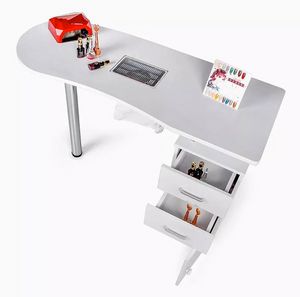 Mesa para manicura y reconstruccin de uas con aspirador Adeam TU212BIA, Mesa de manicura con aspiradora