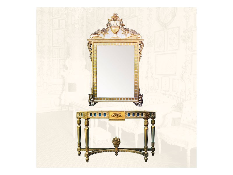 Console art. 203, Consolle con acabados de oro, estilo Luis XVI