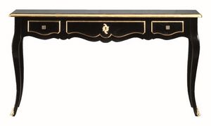 Letizia FA.0026, Consola con acabados hechos a mano, estilo Luis XV
