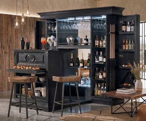 Art. 1489V2, Mueble bar con pen�nsula extensible y reposapi�s