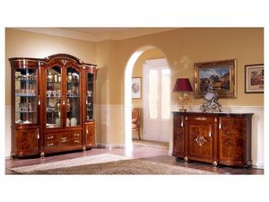 DUCALE DUCCR4PB / Sideboard with 4 doors B, Aparador en ceniza con incrustaciones finas, de estilo clsico