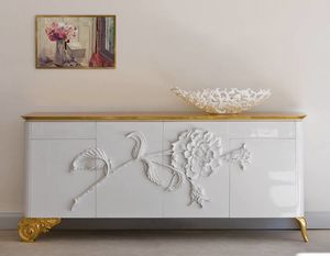 Stresa ST135, Aparador con decoraciones florales elegantes