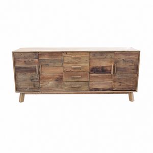 Aparador 4A-4C Eron, Aparador hecho de madera de pino vieja reciclada