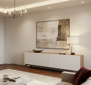 Aparador moderno hecho a medida, Aparador moderno de l�neas esenciales, lacado, a medida