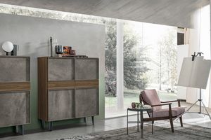 ASTRA MA114, Mueble de saln, con puertas y cajones.