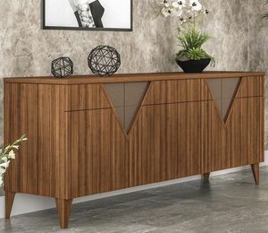 Canaletto Art. 101, Aparador moderno en la madera de nogal canaletto