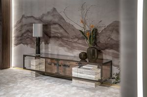 Dune mueble bajo, Mueble bajo en vidrio