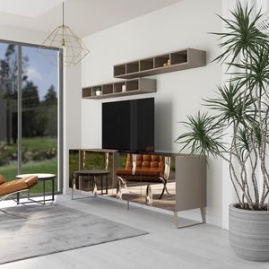 Giunone 4A L240, Aparador con acabado espejo bronce