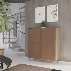 Virgo 4A, Gabinete con 4 puertas chapas hechas en 3D