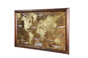 Art. AA465, Mapa del mundo grabado