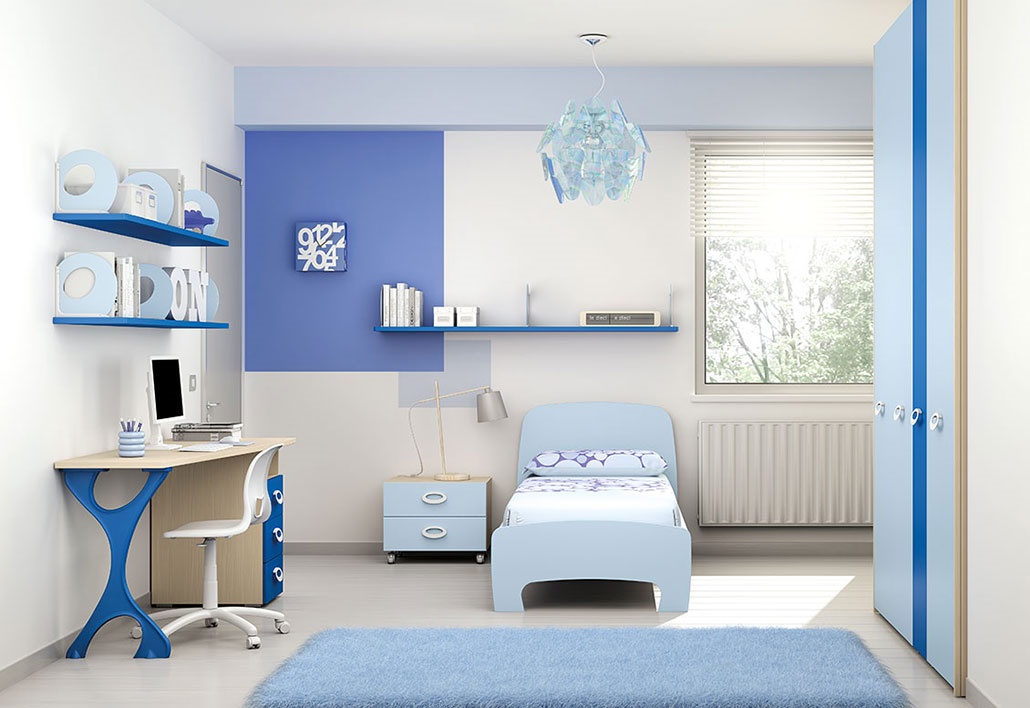 Moderno dormitorio con armario con interior modular | IDFdesign