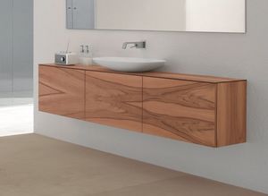 Trenta5 01, Mueble de bao de madera de nogal, push to open puertas