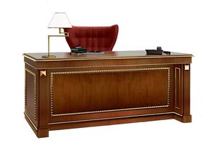 Desk SCR006F Firenze, Escritorio de madera con incrustaciones de oficina