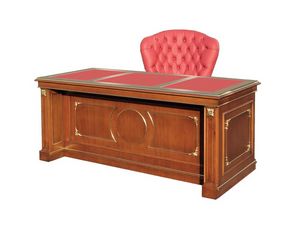 Desk SCR006VP Versailles, Escritorio de oficina de madera, de estilo clsico