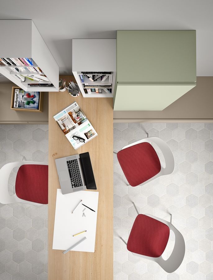 Domino escritorio, Eooden escritorio, con un ancho de tamaño personalizado