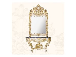 Wall Mirror art. 157, Espejo con marco decorado, estilo rococó
