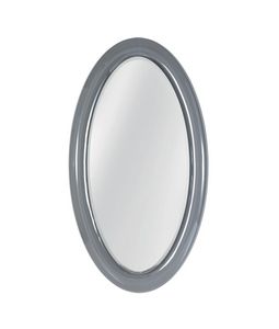 Ego Espejo, Espejo ovalado con marco de cristal curvado
