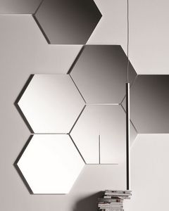 Geometrika hexagonal, Espejos hexagonales modulares, sin enmarcar