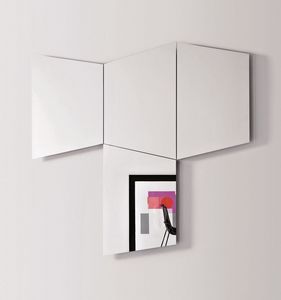 Geometrika trapezoidal, Espejos trapezoidales pared, con luz LED integrada