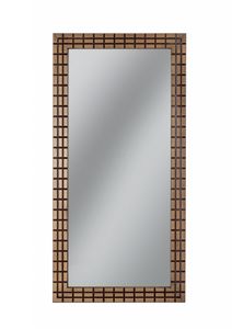 Gold espejo rectangular, Espejo rectangular con marco
