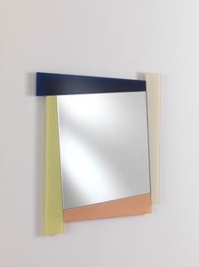 Specchio 03, Espejo cuadrado con marco de color