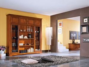 Art.102/L, Aparador de estilo clásico en madera, para salas de estar y cocinas