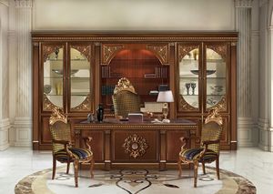 Hermitage, Biblioteca con detalles en pan de oro, tallado en madera