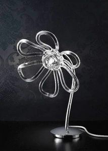 Daisy table lamp, Lámpara de mesa con difusores de cristal hechos a mano