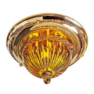 Art. 430/PLG, Luz de techo de oro con sombra, con cristal de color mbar
