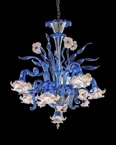 Art. VO 153/L/6, Araa de cristal de Murano azul