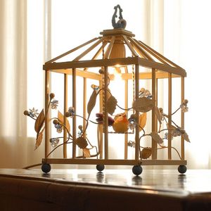 Claude TL-01 PG, Lámpara de mesa en forma de jaula de pájaros