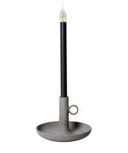Settenani M705B, Lmpara de mesa con forma de candelero, en hormign y metal