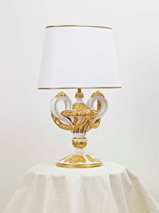TABLE LAMP ART.LM 0006, Lámpara de mesa tallada a mano