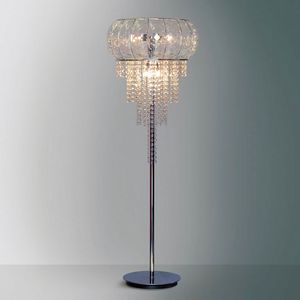 Cascata Sp366-022, Lámpara de pie con colgantes de cristal