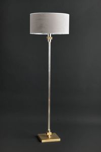 JACKIE HL1086FL-1, Lámpara de tierra en bronce con sombra