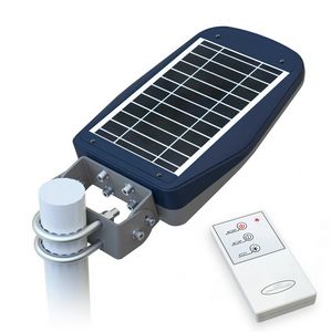 Lmpara de calle de energa solar con mando a distancia  LS030LED, Farola con panel fotovoltaico, para zonas peatonales