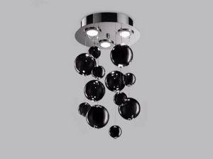 BOLERO Art. 251.330, Lámpara de techo con esferas colgantes en cristal negro