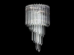 ERA1 SPIRALE AP, Aplique de estilo Deco en cristal de Murano.