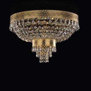 Impero PL5750-4535-K, Lmpara de techo en oro pulido y cristales