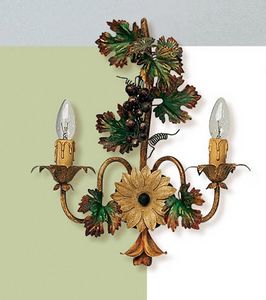 L.5190/6, Lámpara de pared con decoraciones en forma de racimo de uvas