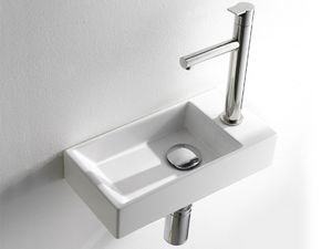 ACQUAFREDDA RECTANGULAR WASHBOWL, Washbowl de pequeas dimensiones, en cermica