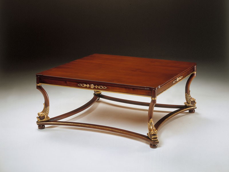 Art. 223/Q Nettuno, Clásica mesa de centro de madera, para la recepción