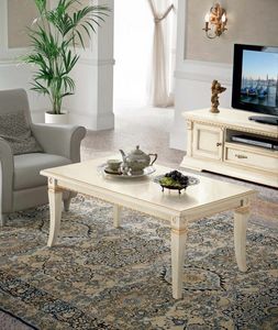 Art. 71BO51, Mesa de centro rectangular de madera, estilo cl�sico.