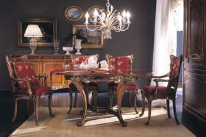 Edenica mesa, Mesa de comedor, estilo clásico de lujo.