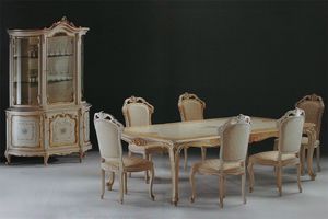Venere sala de estar, Tallado mesa rectangular para ambientes barrocos